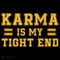 Karma Is My Tight End Women's Hoodie thumb 2