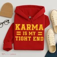 Karma Is My Tight End Hoodie thumb 4