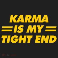 Karma Is My Tight End Kansas Football Women's Sweatshirt thumb 2