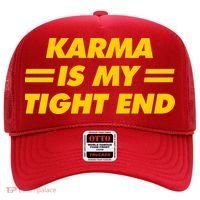 Karma Is My Tight End Kansas Football Hat thumb 0