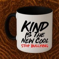 Kind Is The New Cool Stop Bullying Coffee Mug thumb 2