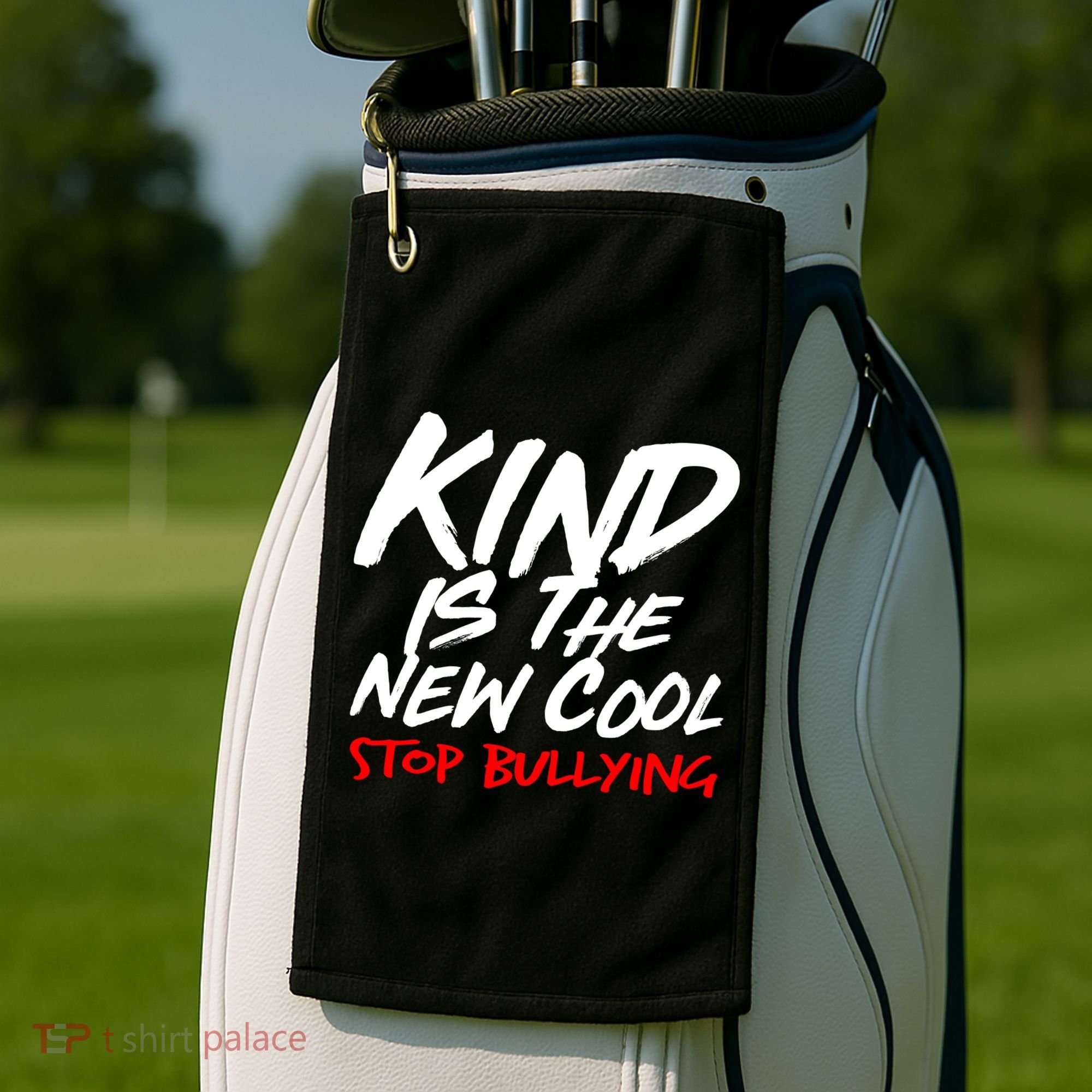 Kind Is The New Cool Stop Bullying Golf Towel