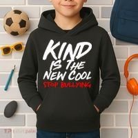 Kind Is The New Cool Stop Bullying Kids Hoodie thumb 2