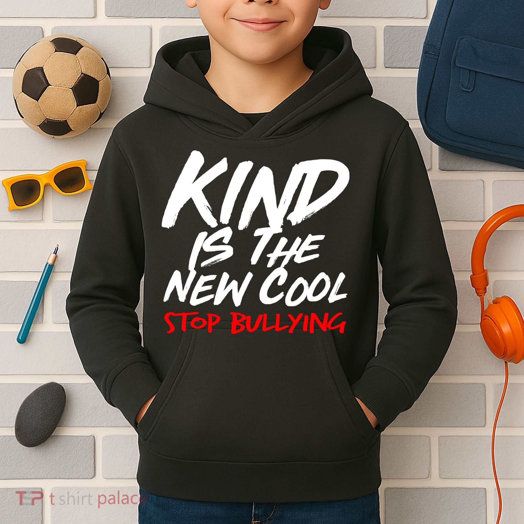 Kind Is The New Cool Stop Bullying Kids Hoodie