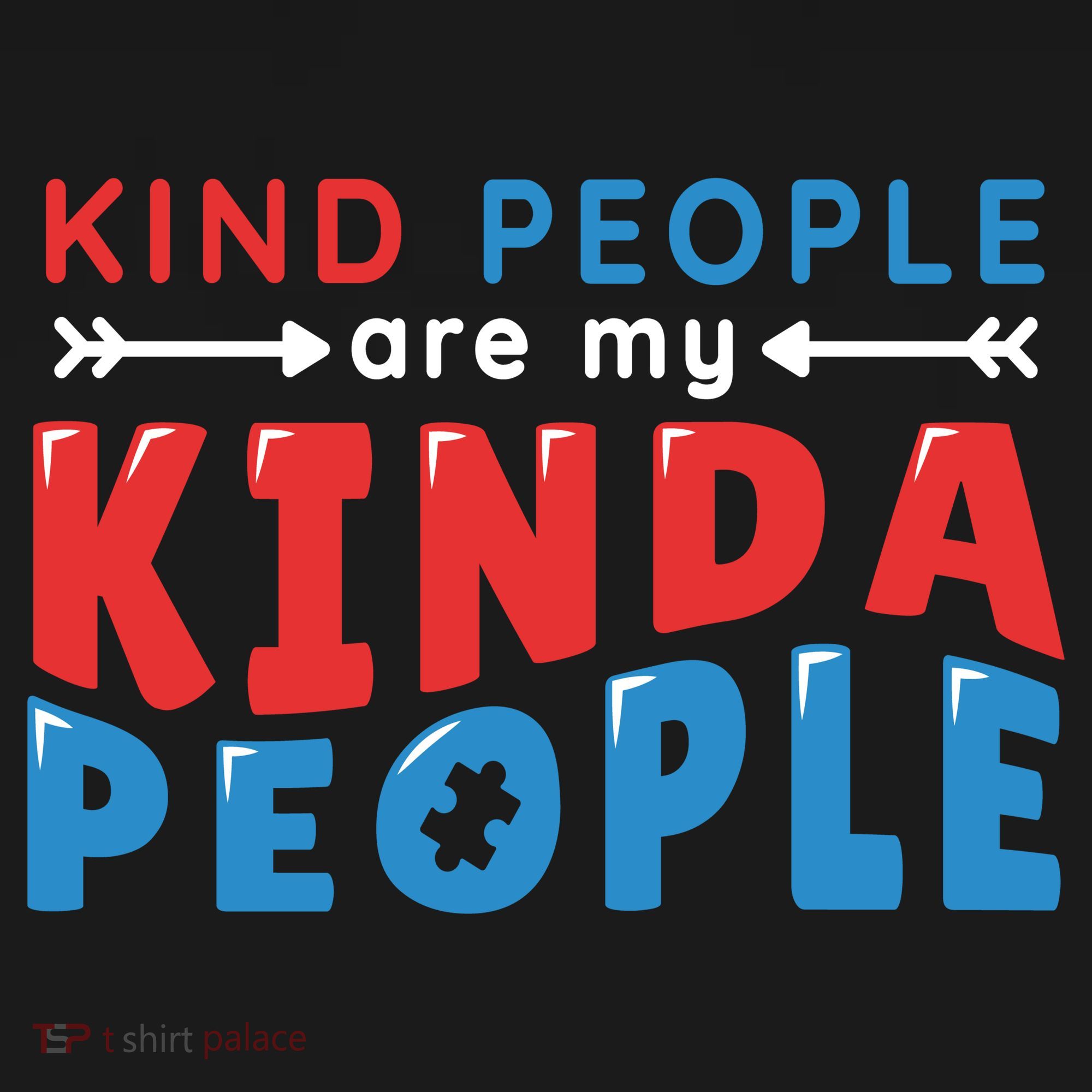 Kind People Are My Kinda People Autism Awareness Backpack