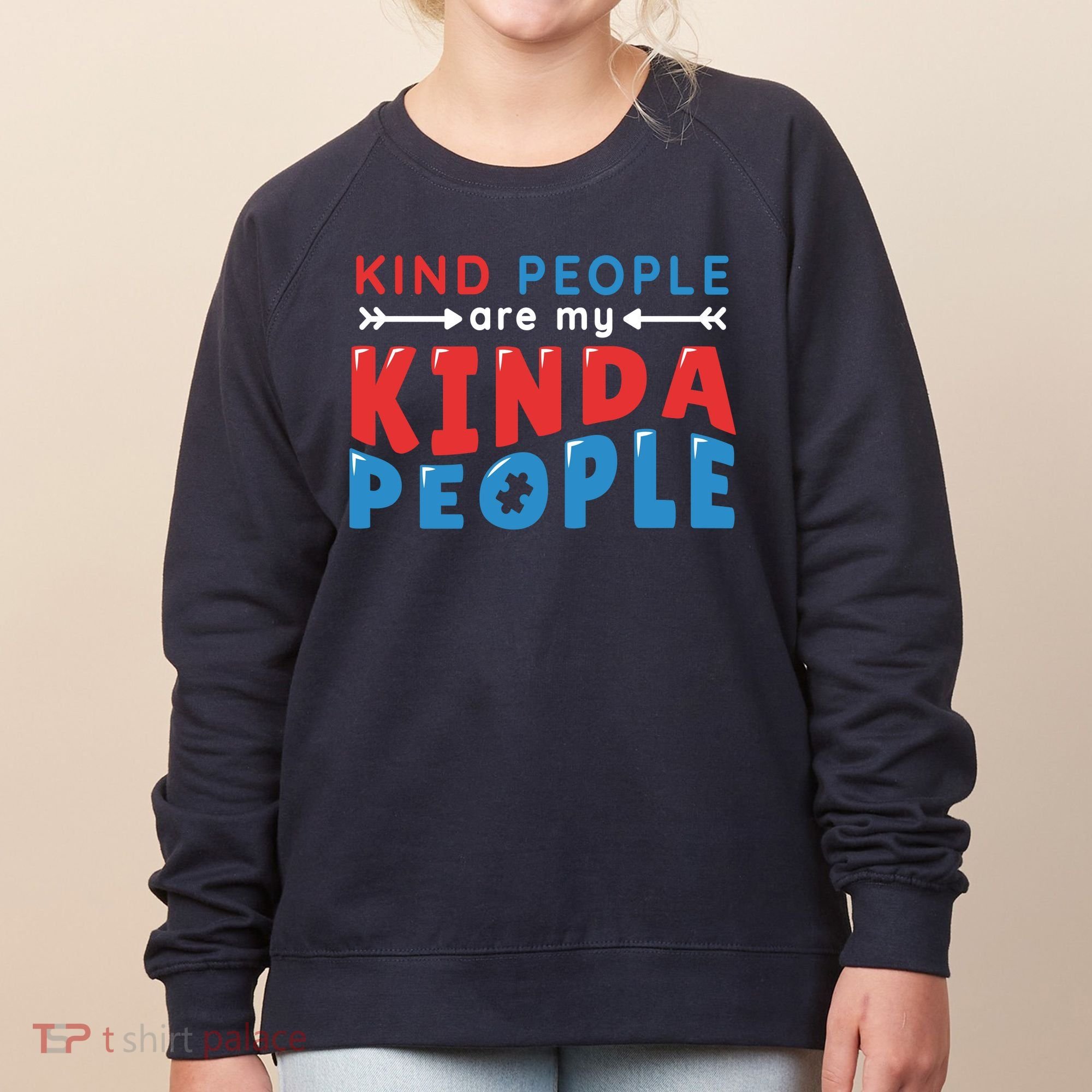 Kind People Are My Kinda People Autism Awareness Women's Sweatshirt