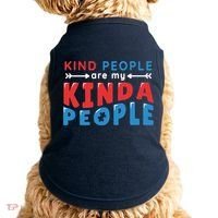 Kind People Are My Kinda People Autism Awareness Doggie Tank thumb 0