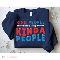 Kind People Are My Kinda People Autism Awareness Sweatshirt thumb 2