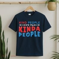 Kind People Are My Kinda People Autism Awareness T-Shirt thumb 2