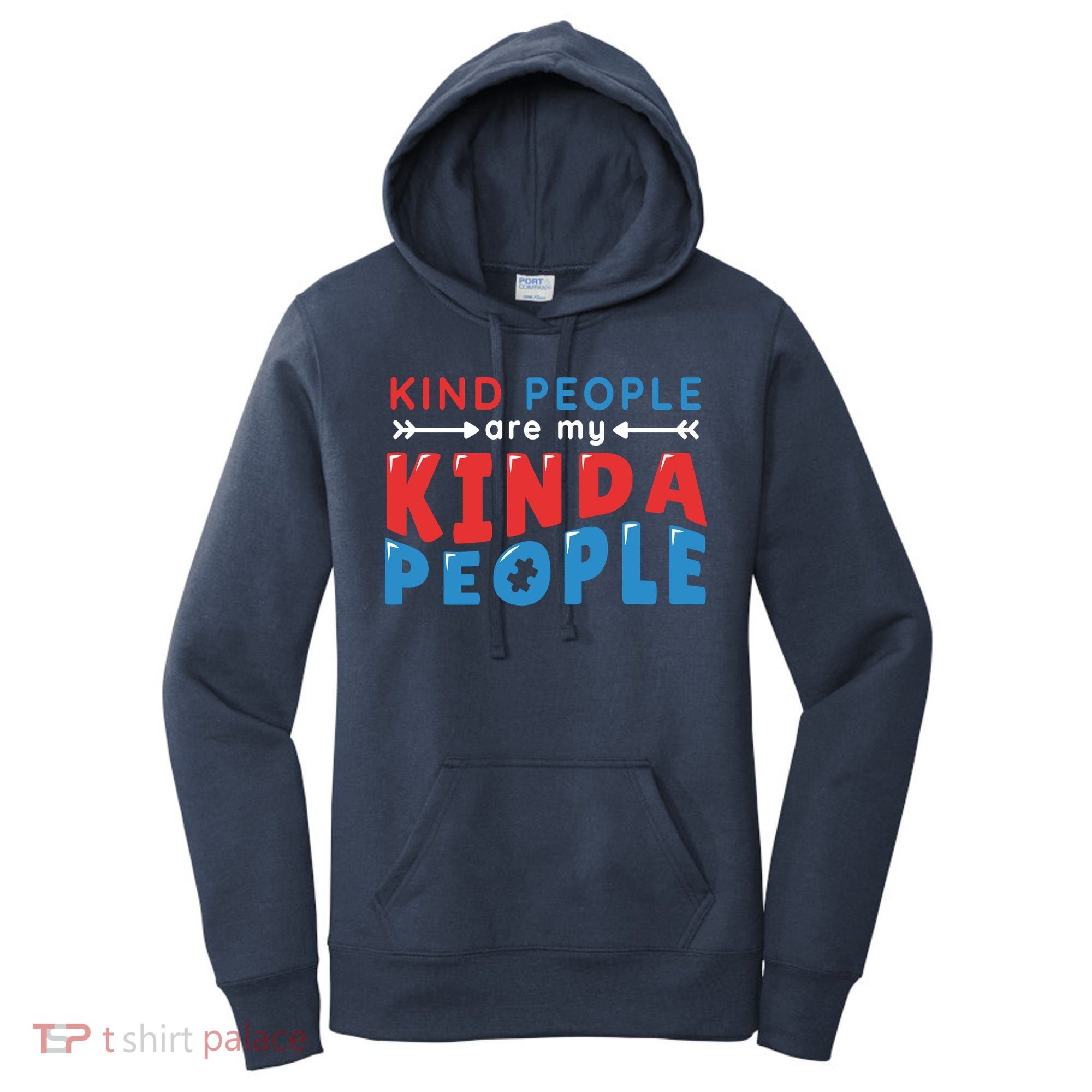 Kind People Are My Kinda People Autism Awareness Women's Hoodie