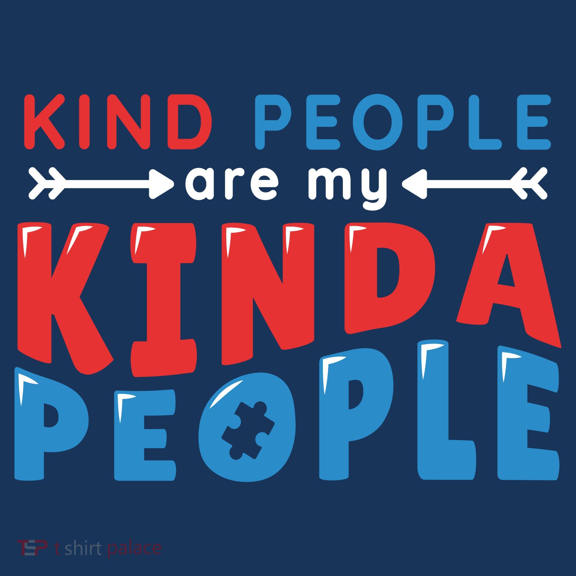 Kind People Are My Kinda People Autism Awareness Mousepad
