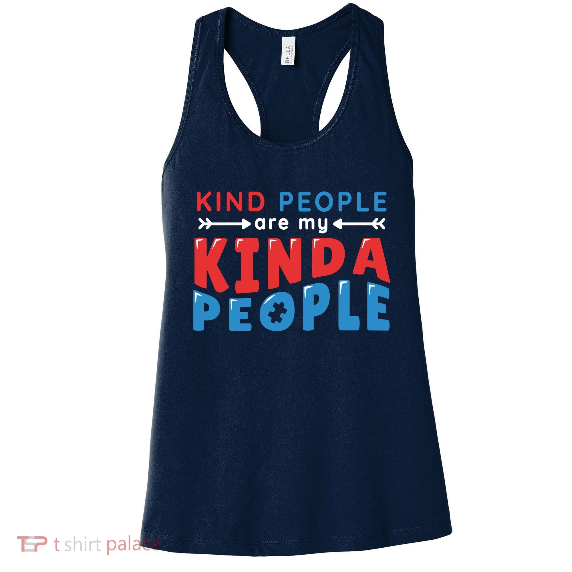 Kind People Are My Kinda People Autism Awareness Women's Tank Top