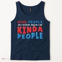 Kind People Are My Kinda People Autism Awareness Tank Top thumb 2