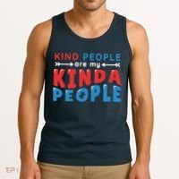Kind People Are My Kinda People Autism Awareness Tank Top thumb 3