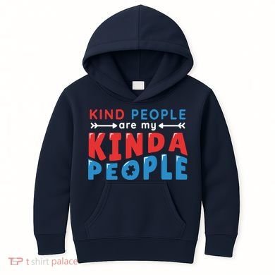 Kind People Are My Kinda People Autism Awareness Kids Hoodie