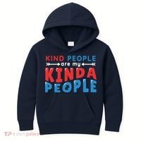 Kind People Are My Kinda People Autism Awareness Kids Hoodie thumb 0