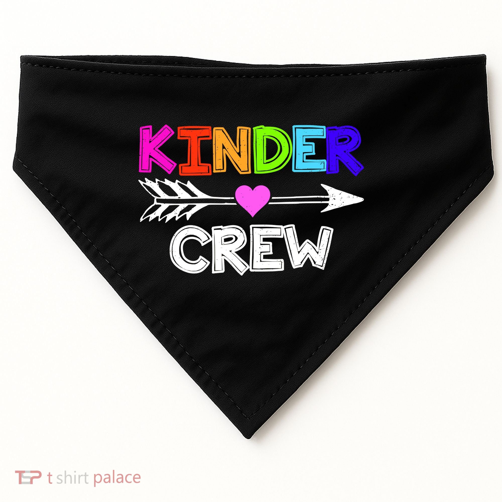 Kinder Crew Kindergarten Teacher USA-Made Doggie Bandana