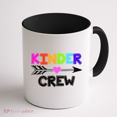 Kinder Crew Kindergarten Teacher Coffee Mug back