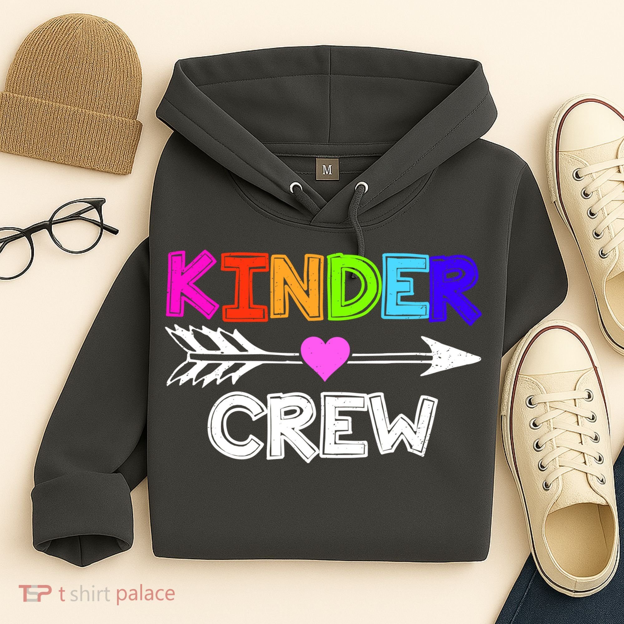 Kinder Crew Kindergarten Teacher Hoodie