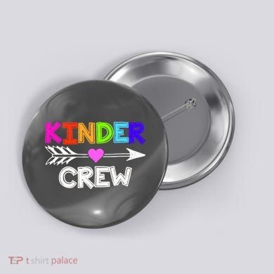 Kinder Crew Kindergarten Teacher Button