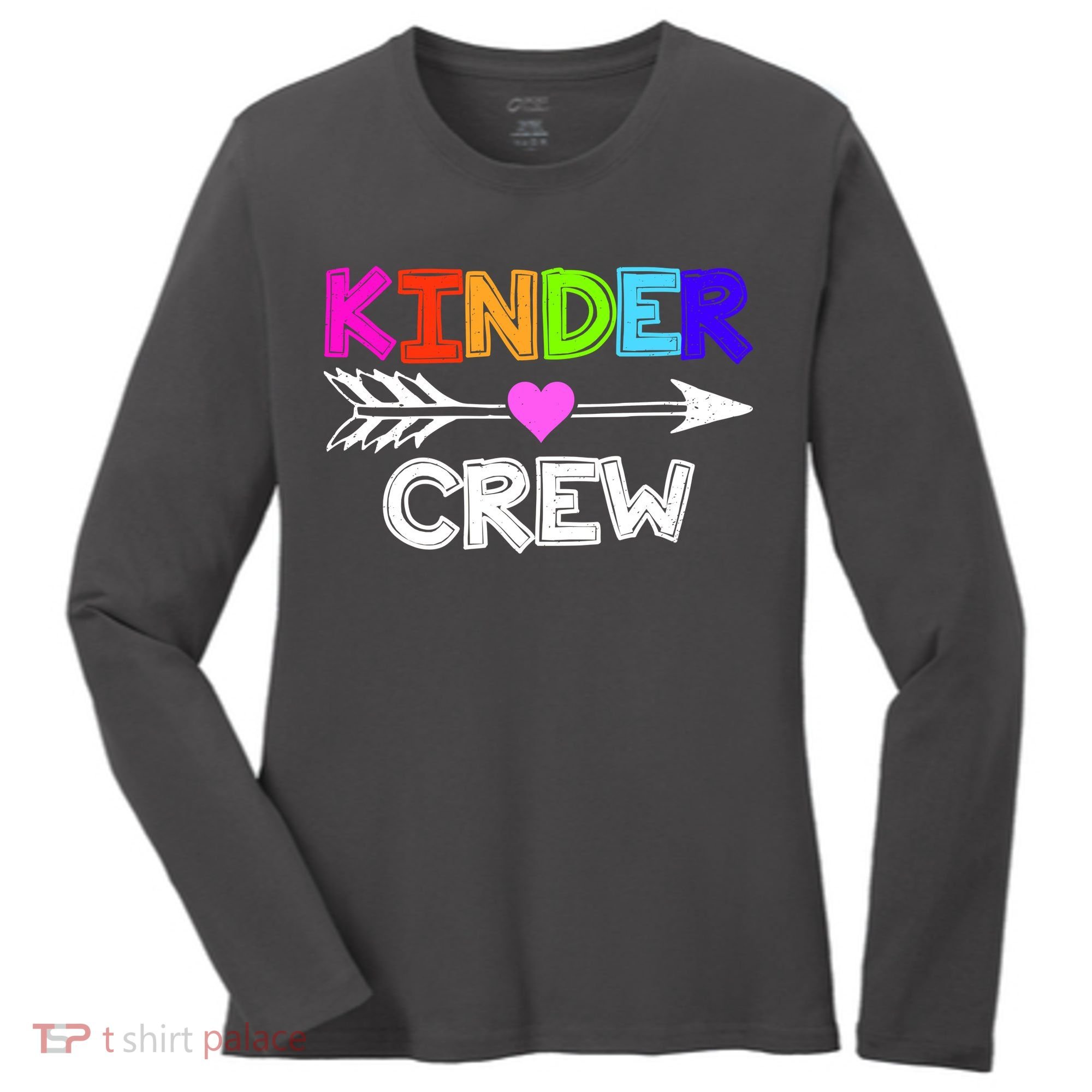 Kinder Crew Kindergarten Teacher Women's Long Sleeve Shirt