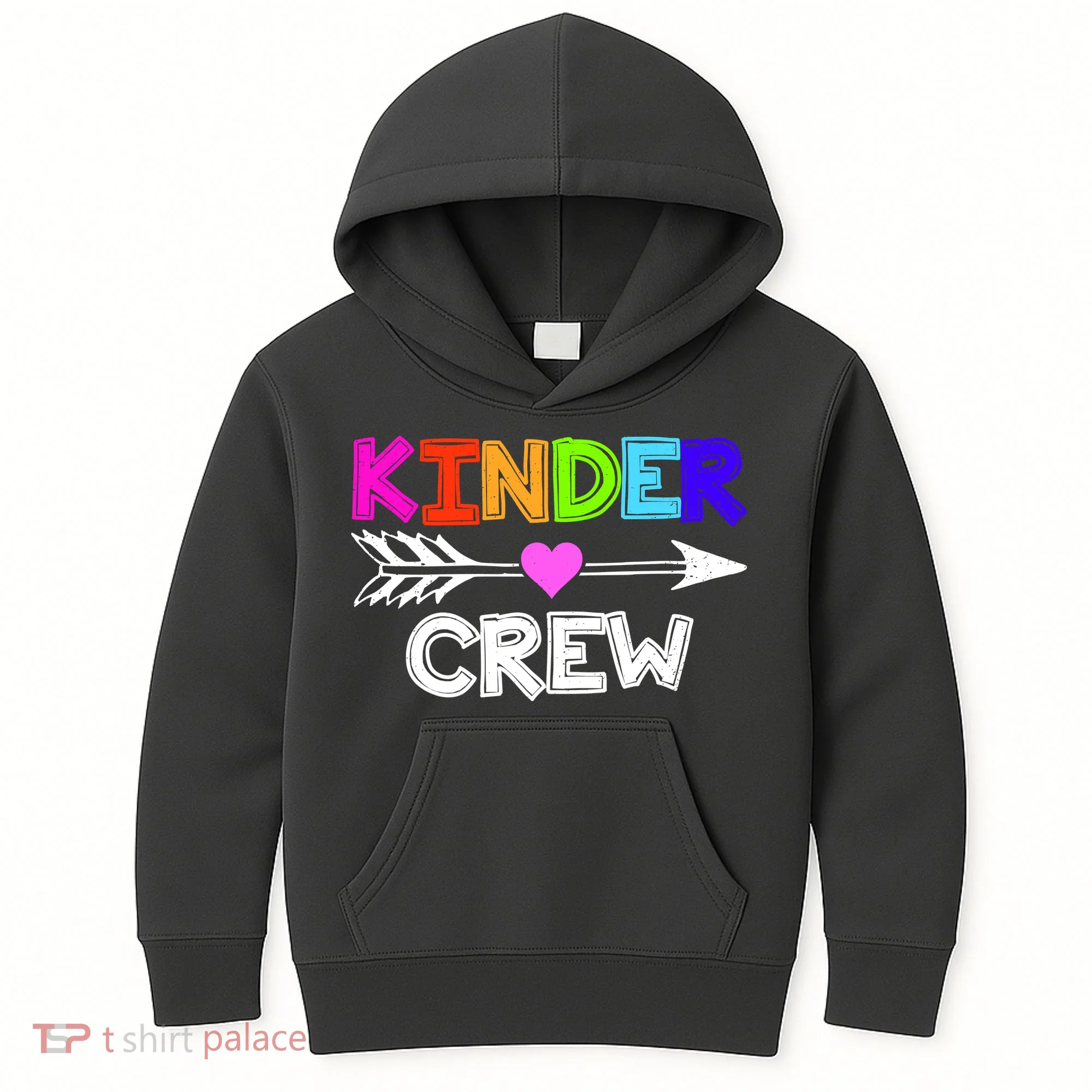 Kinder Crew Kindergarten Teacher Kids Hoodie