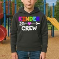 Kinder Crew Kindergarten Teacher Kids Hoodie thumb 2