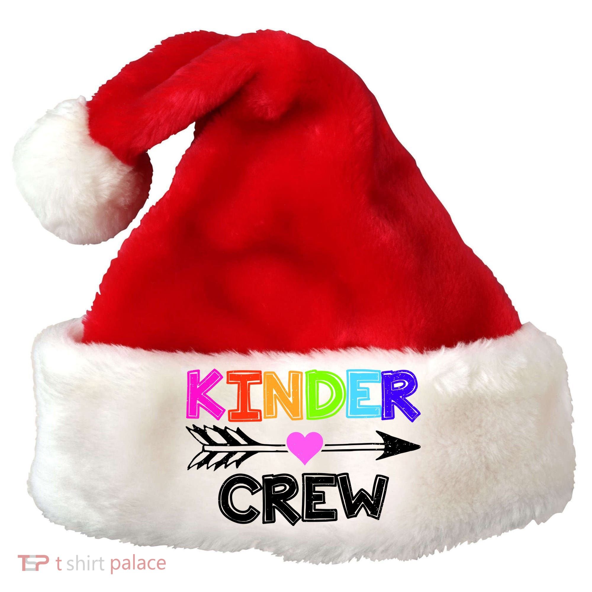 Kinder Crew Kindergarten Teacher Santa Hat