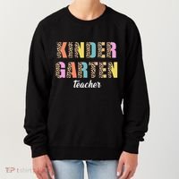 Kinder Garten Teacher Leopard Logo Women's Sweatshirt thumb 0
