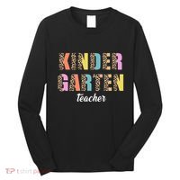 Kinder Garten Teacher Leopard Logo Long Sleeve Shirt thumb 0