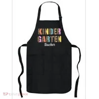 Kinder Garten Teacher Leopard Logo Apron thumb 0