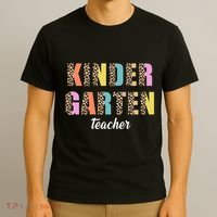 Kinder Garten Teacher Leopard Logo T-Shirt thumb 3