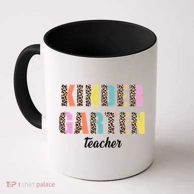 Kinder Garten Teacher Leopard Logo Coffee Mug