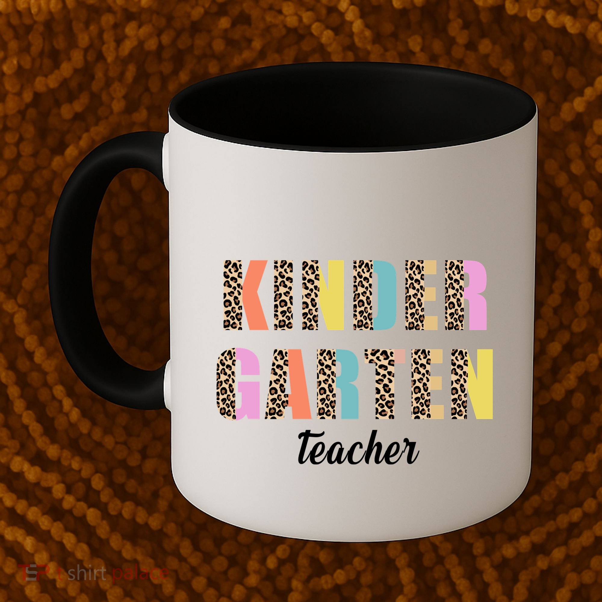 Kinder Garten Teacher Leopard Logo Coffee Mug