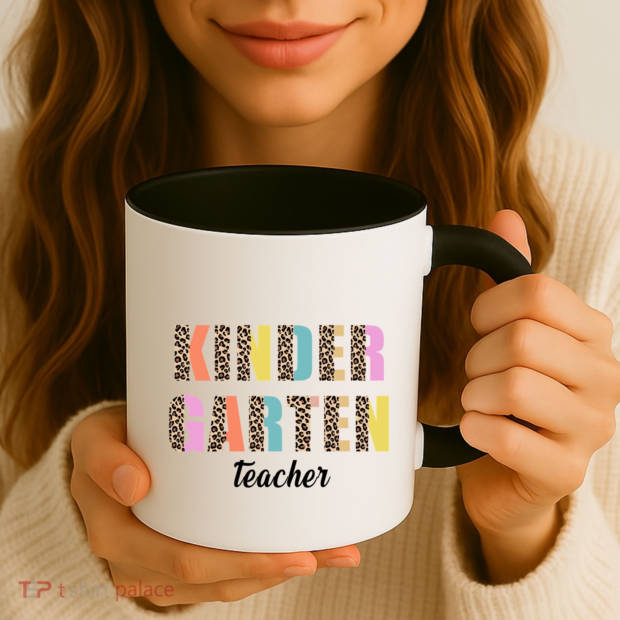 Kinder Garten Teacher Leopard Logo Coffee Mug