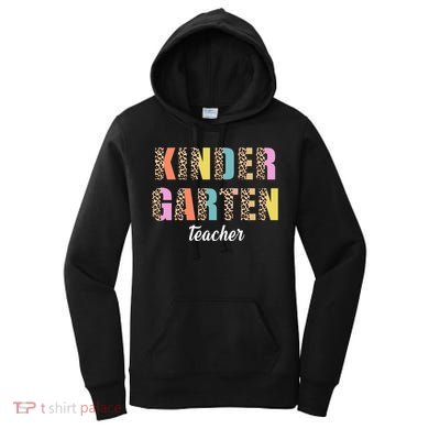 Kinder Garten Teacher Leopard Logo Women's Hoodie