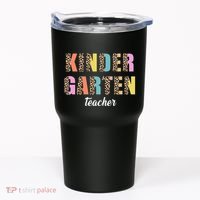 Kinder Garten Teacher Leopard Logo Tumbler thumb 0