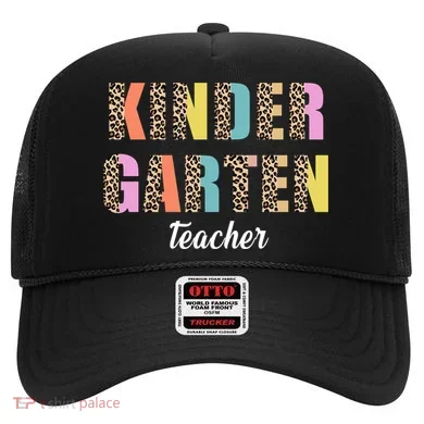 Kinder Garten Teacher Leopard Logo Hat
