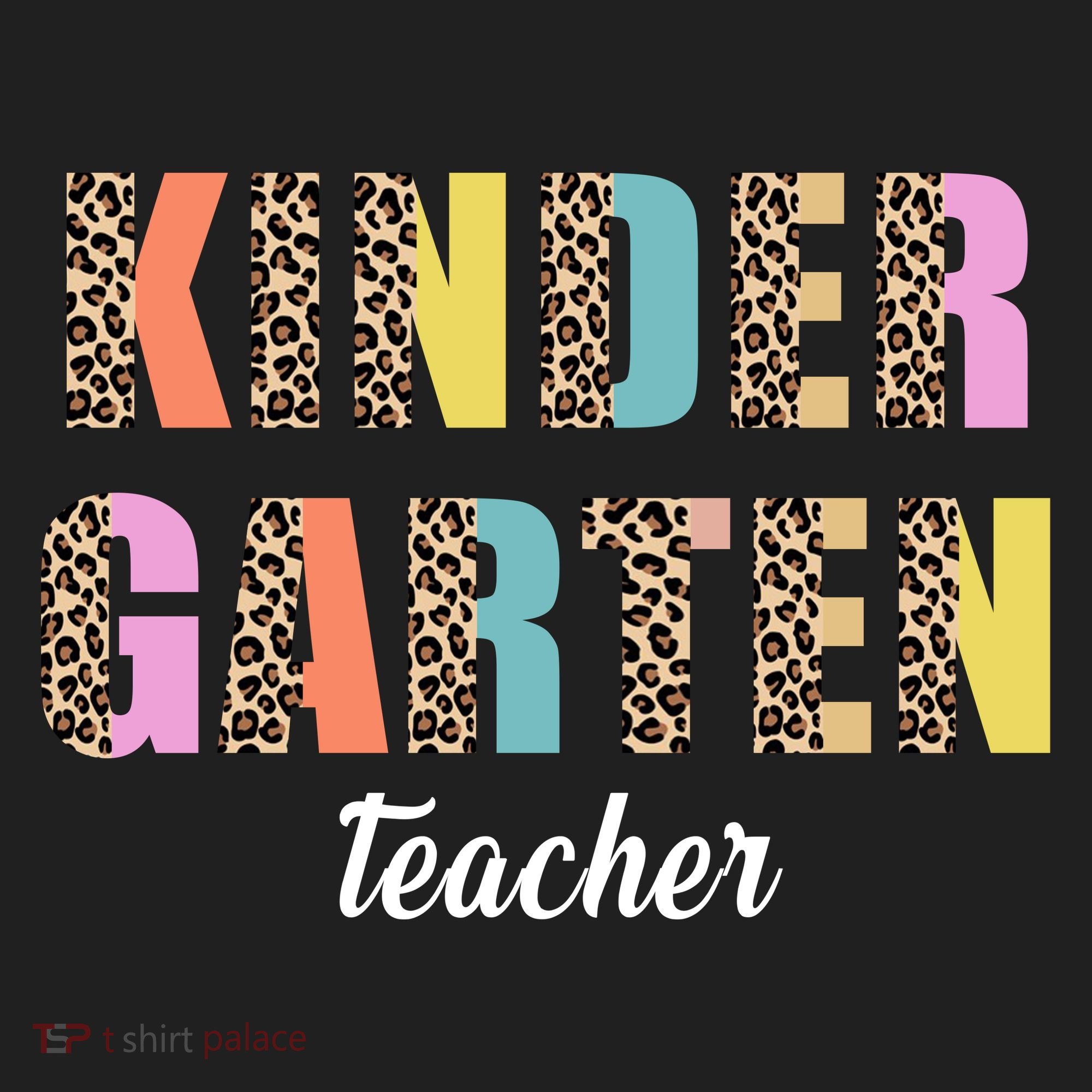 Kinder Garten Teacher Leopard Logo Hat