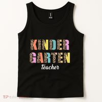 Kinder Garten Teacher Leopard Logo Tank Top thumb 2