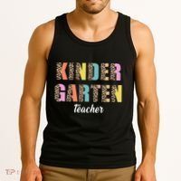 Kinder Garten Teacher Leopard Logo Tank Top thumb 3