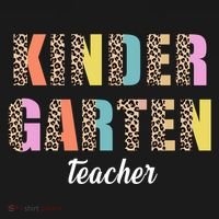 Kinder Garten Teacher Leopard Logo Women's T-Shirt thumb 6