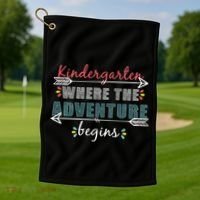 Kindergarten Back To School Adventure  Golf Towel thumb 1