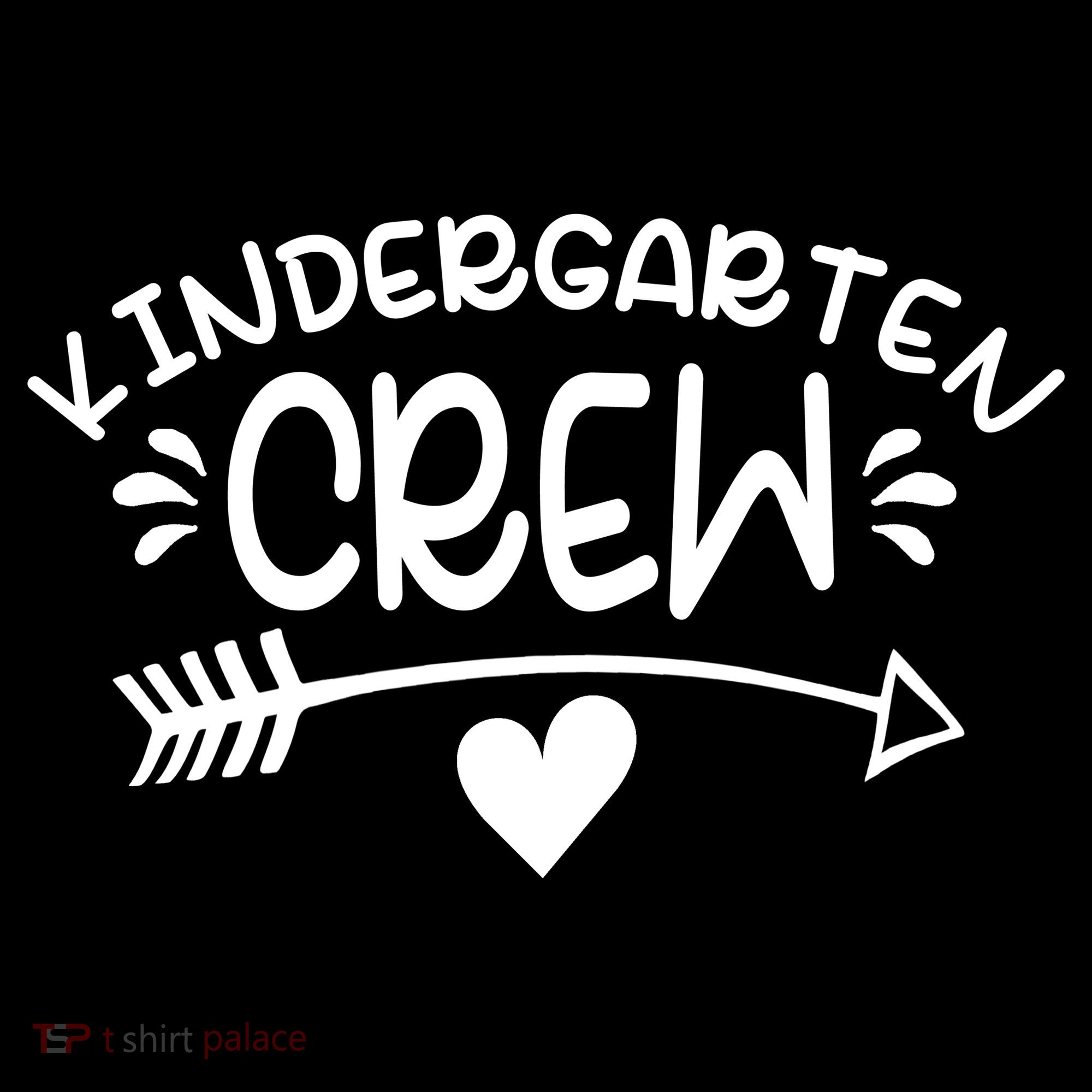 Kindergarten Crew Arrow Hear Simple Logo Backpack