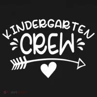 Kindergarten Crew Arrow Hear Simple Logo Bucket Hat thumb 4