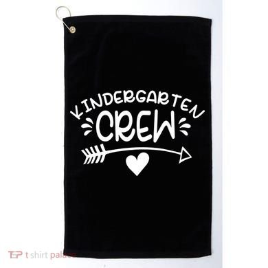 Kindergarten Crew Arrow Hear Simple Logo Golf Towel
