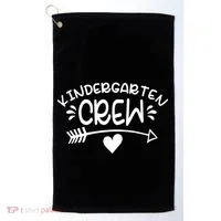 Kindergarten Crew Arrow Hear Simple Logo Golf Towel thumb 0