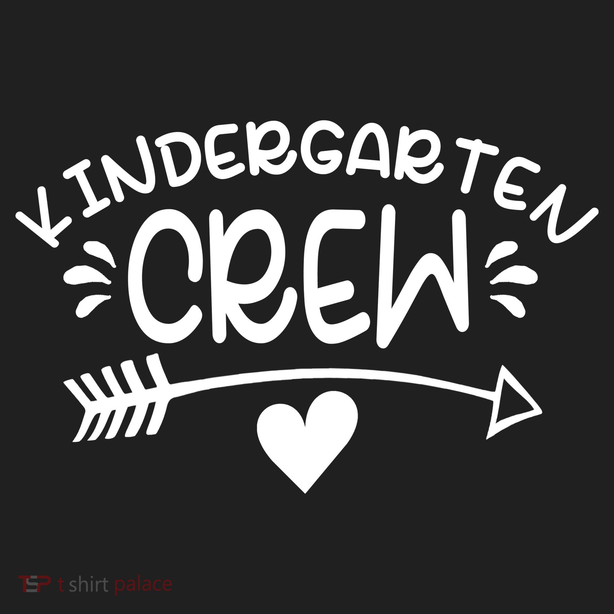 Kindergarten Crew Arrow Hear Simple Logo Golf Towel