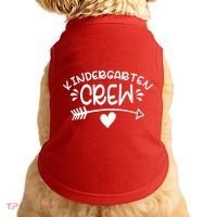 Kindergarten Crew Arrow Hear Simple Logo Doggie Tank thumb 0