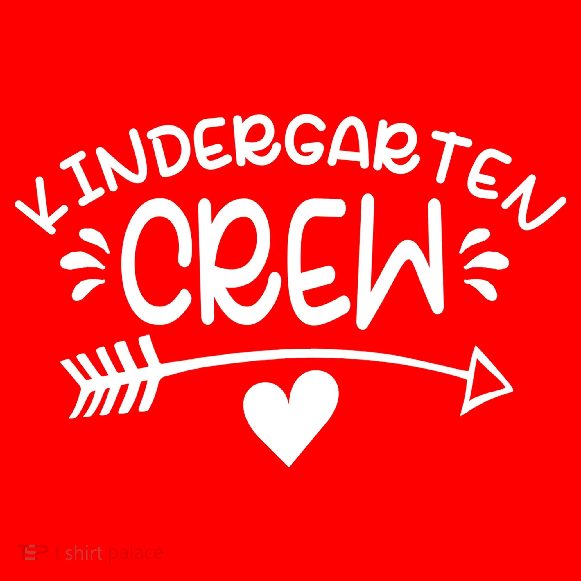 Kindergarten Crew Arrow Hear Simple Logo Doggie Tank
